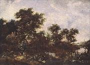Meindert Hobbema The Watermill Oak USA oil painting reproduction